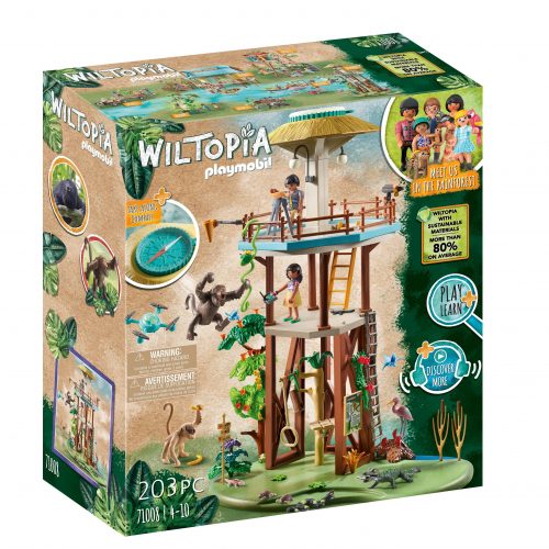 PLAYMOBIL 71008 Wiltopia Forschungsturm mit Kompass Box links